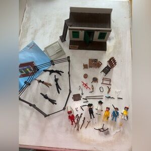 Playmobil Western Set with Figures and Accessories Vintage